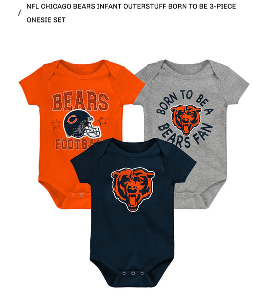 Chicago Bears Onsie          3-Piece